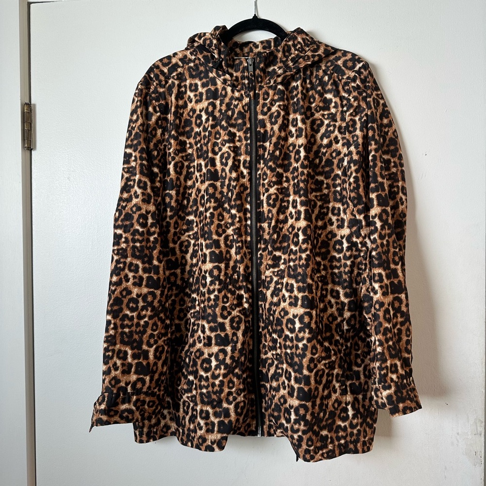 Leopard Print Women's Jacket windbreaker